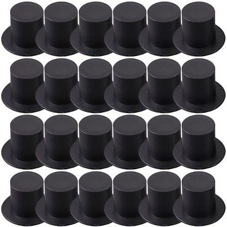 120 stk Nativitetsdekor Mini Magikerhatt Mini Bursdagshatter Miniatyr Snømannhatter