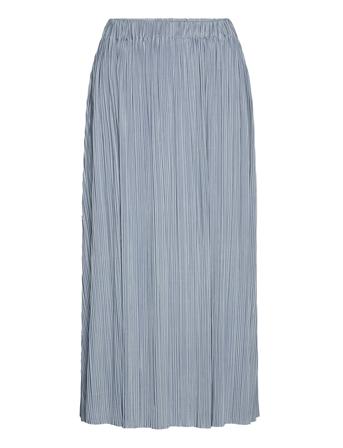 Uma Skirt 10167 Knælang Nederdel Blå Samsøe Samsøe
