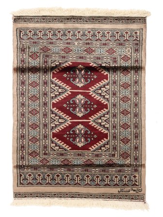 77X107 Tapis D'orient Pakistan Boukhara 2Ply Marron/Noir (Laine, Pakistan)