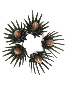 Dekorativ lysmanchet 7-pak Grøn