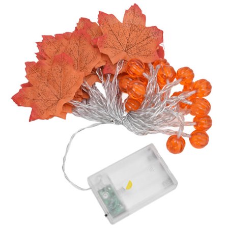 Maple Leaf Lyskæde 6m 19.7ft 40LED Konstant Blinkende Dual Mode Indendørs Udendørs Ferie Fest Dekoration