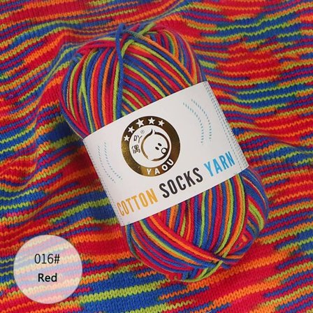 2st regnbågsgarn bomullsgarn 04 04