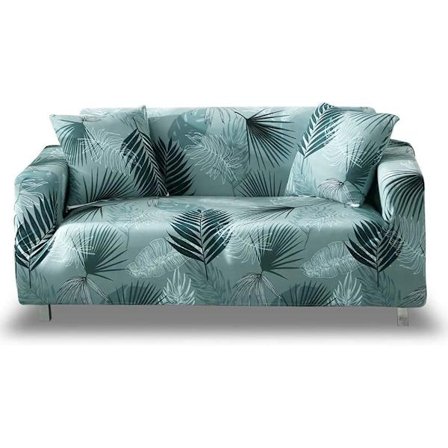 Printed cover Stretch-sofföverdrag Mönstrade Loveseat-överdrag för 2-sits kuddar soffa Love Seat Set (US-BX, 2-sits/Loveseat)