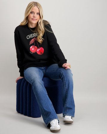 VERO MODA VMHOODA L/S SWEATSHIRT Svart Tröjor Tjej - Kids Brand Store