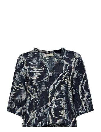 Kavalentina Blouse 3/4 Blue Kaffe