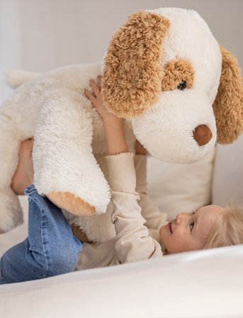 Teddykompaniet Selma, Creme, Xl 60 Cm - Multi/patterned - 60 CM