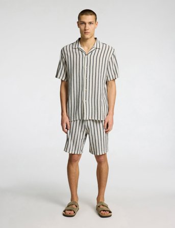 Selected Slhrelax-Sal Shirt Ss Resort - Multi/patterned - L