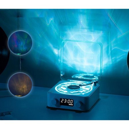 Retro CD Design Bluetooth Højttaler & Hvid Støj Maskine, Genopladelig Bærbar Afspiller til Hjemme/Bil Atmosfære