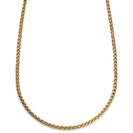 Essentials | 5 mm Gold-Tone Wheat Chain Necklace for Men - Chain necklaces