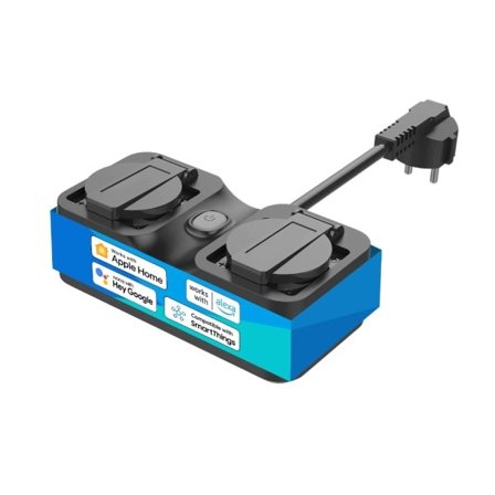 Smart Udendørs Stik WIFI Vandtæt Socket FR Væg Elektrisk Udtag Support Alexa Google Assistent