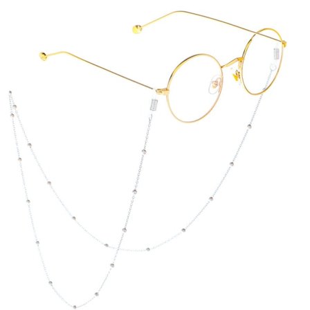 Elegant Praktisk Glasögonkedja Senil Sladd Silver