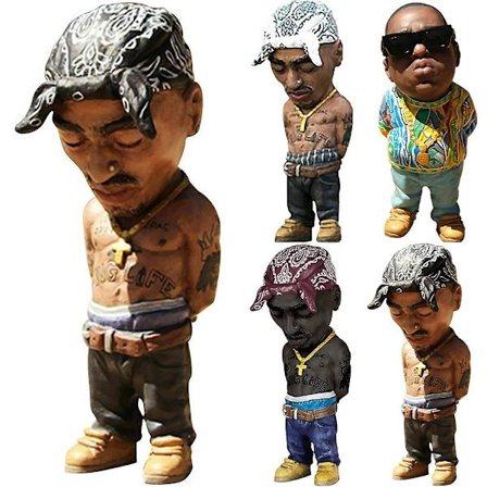Legend Hip Hop Rapper Mindestatue i Resin Minifigurer Ornamenter Dekor#2
