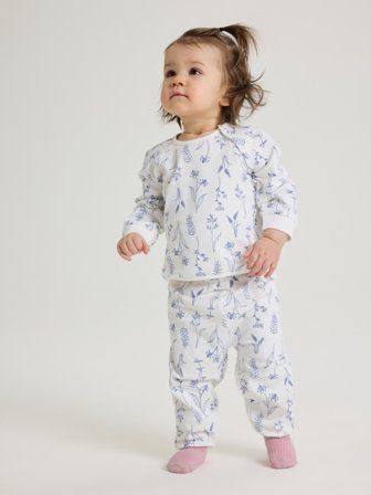 Polarn O. Pyret - Floral sweatshirt - 62 - Childrenswear - white