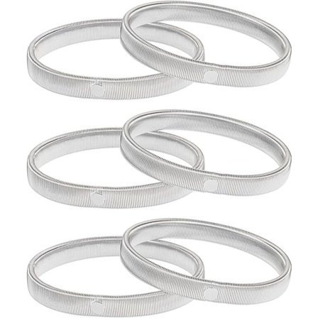 3 par halkfria skjortärmshållare, elastiska armband, silver
