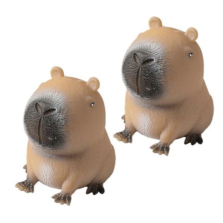 2/4/6 stk. Capybara Klemme Legetøj Stress Angst Lindring Siddende Capybara Legetøj Bærbare Børn Teenagere Voksne