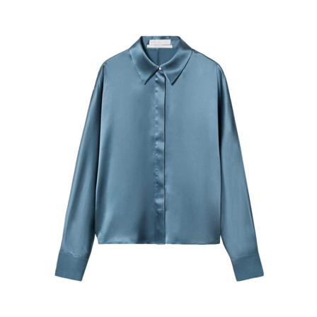 Mango Shirt Blå, Dame Skjorter