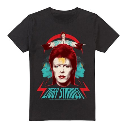David Bowie Herr Ziggy Heads T-Shirt 4XL Svart