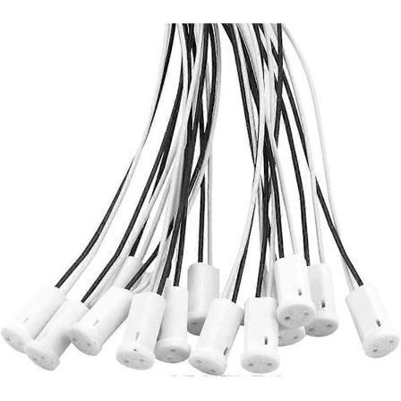 25 kpl G4 Lampunpidike Lampunkannat Keraaminen pohja 20 cm Teflon-langalla G4 Halogeenikannat kvartsihalogeeni- ja LED-lampuille (FMY)