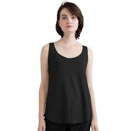Mantis Dame/Dame Loose Fit Ærmeløs Vest Top Sort