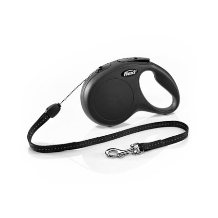 Kävelyhihna Uusi Classic nauha 8m S musta, Flexi