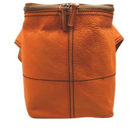 Louis Vuitton Vintage Pre-owned Leather louis-vuitton-Tass , Oranje , Dames , Maat: ONE Size Vintage Tassen