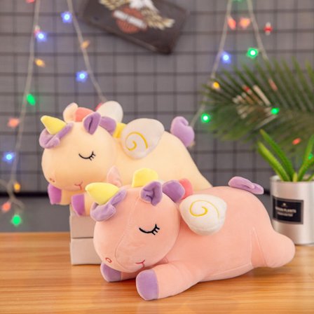 Plysch bomull party version enhörning 35 cm - Plyschleksaker