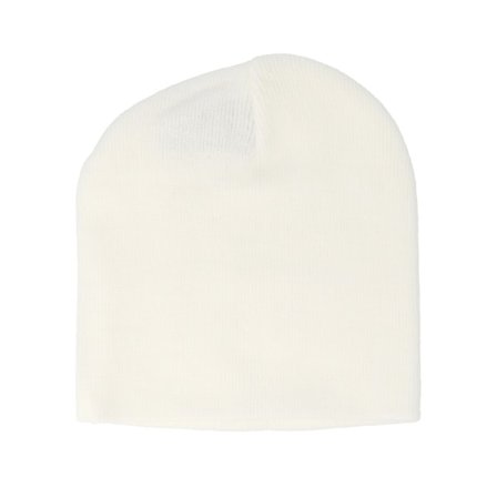 Beechfield - White traditionalbeanie Beanie - White Traditional Blank Beanie @ Hatstore