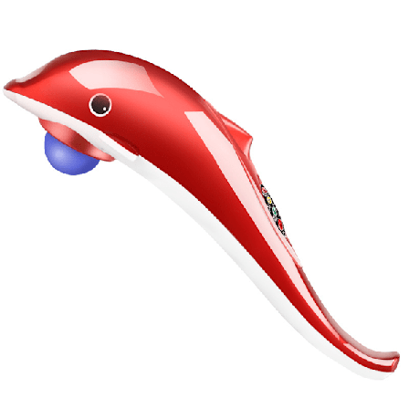 Ny - Delfin Massasjeapparat Ryggmassasje Hammer Vibrasjon Infrarød Stang Rulle Cervikal Massasje Avslapning