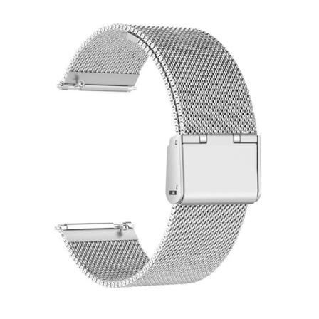 Klockarmband för Samsung Galaxy Watch 3 4 5 Pro 40 44 45 mm band 4Klassiskt 42 mm 46 mm band i rostfritt stål Active2 Amazfit Bip3 GTS4 KK-Silver 