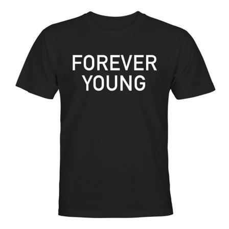 Forever Young - T-SHIRT - HERR Svart - M