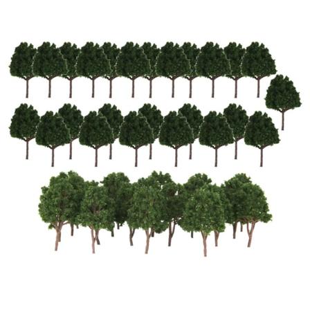 45x plastmodell Cypressträd N-skala tåglayout Landskap Diorama 1:150