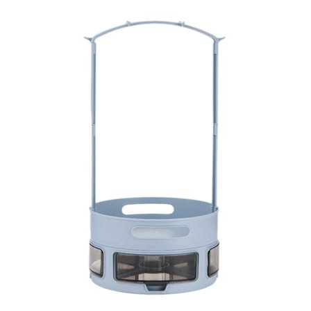 2-etasjes roterende spisebord oppbevaringshylle (blå)