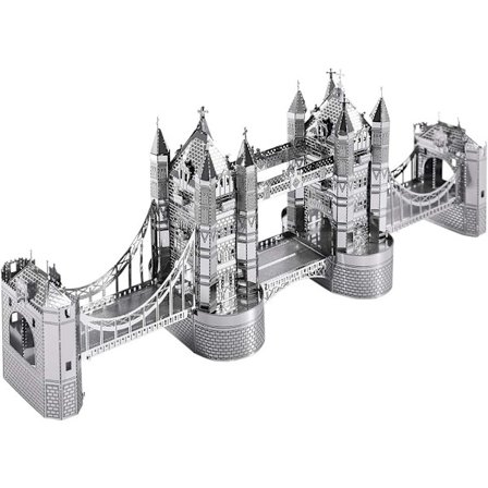 3D Metallpussel För London Tower Bridge Metallmodell Kit