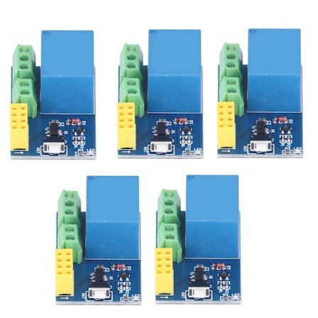 5 stk. WIFI Relæmodul PCB WIFI Smart Socket Relækort Mobiltelefon APP Kontrol til DIY