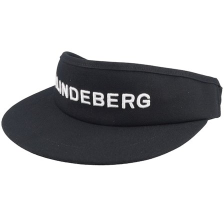 J.Lindeberg - Svart visor Keps - Viktor Black Visor @ Hatstore