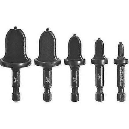 Rørutvider - Sett med 5 rørutvidere med sekskantgrep, presise kobberrørbor, roterende verktøy 1/4" 3/8" 1/2" 5/8" 3/4"