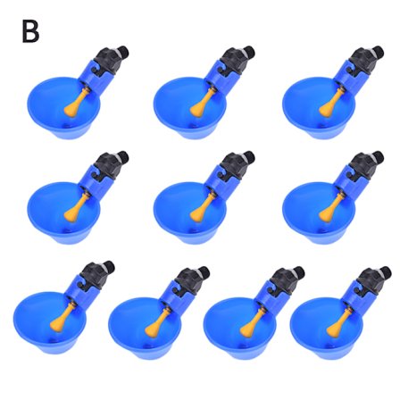 10 st kyckling fågel höna vatten drickskopp automatisk fjäderfädrickare
