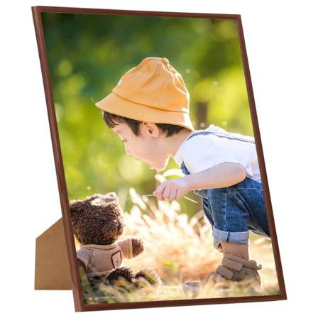 Vidaxl Fotoramar 5 St För Vägg Eller Bord Brons 20x25 Cm Mdf Brun