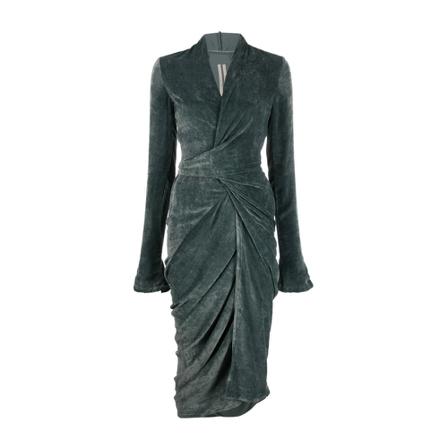 Rick Owens, Rick Owens Dress Zielony, Kobieta, Rozmiar: S