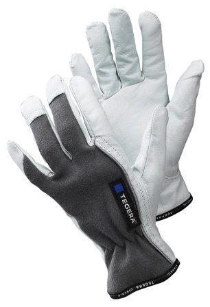 Tegera 671 Monteringshanske Geiteskinn/Bomull Størrelse 9, Klær