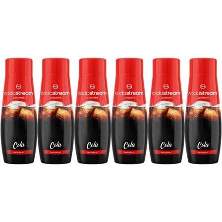 SODASTREAM Koncentrat - Set med 6 Cola-koncentrat - Upp till 54 l drycker - 440 ml