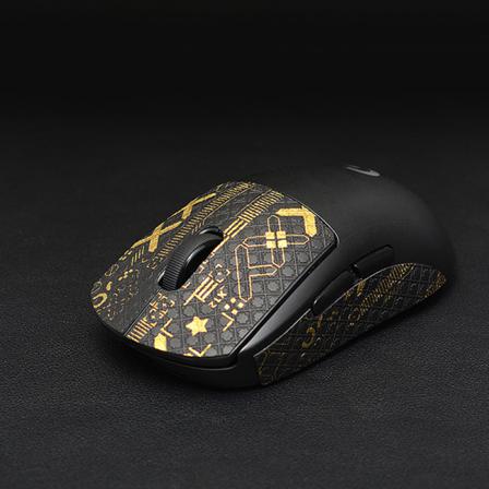 Mouse Grip Tejp Skridsko Handgjord Klistermärke Halkfri Lizard Skin Suc