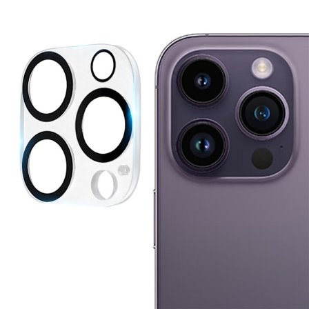 [1-PAK] iPhone 15 Pro Max/15 Pro Kameralinsebeskyttelse i Hærdet Glas