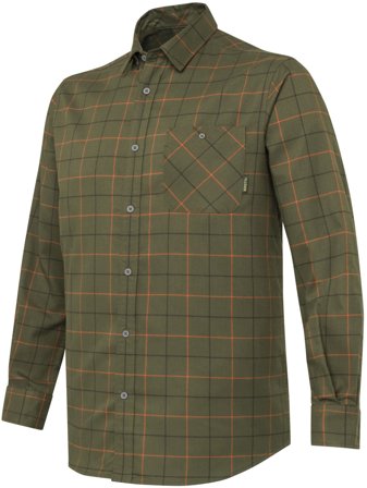 Beretta M's Jargo Stretch Shirt Green Pumkin Check