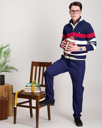 Polo Ralph Lauren Striped Cotton Quarter-Zip Sweater Bunt Pullover Jungen - Kids Brand Store