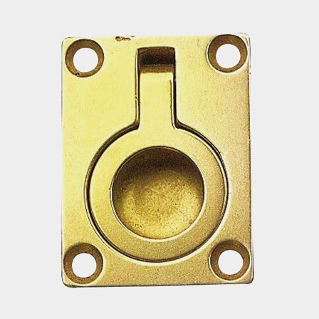 Durkbeslag mässing 60 x 45 mm