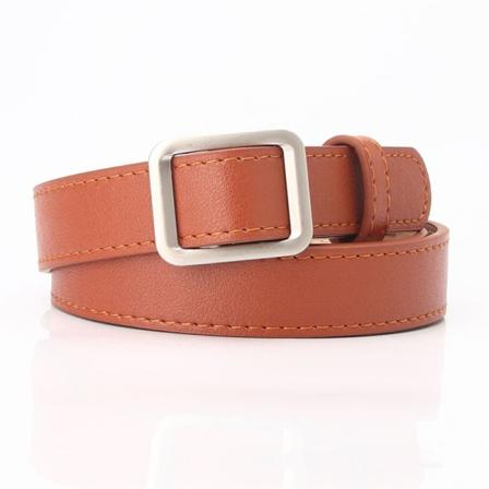 Damebelter Trendy beltekjole uten hull Jeans Dekorativt belte All-Match beltebelte for kvinner Camel 2.4cm*105cm