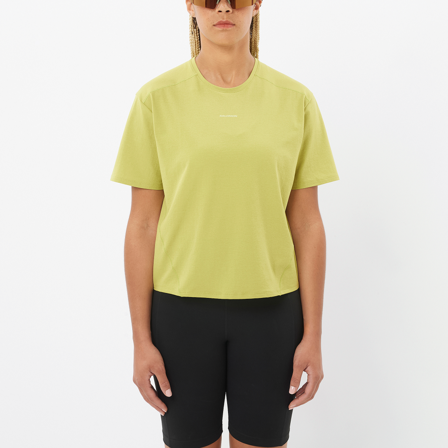 Salomon - première couche pour femme Trackline Ss Tee W - Sweet PEA - L