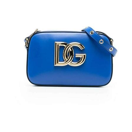 Dolce & Gabbana, Smooth shoulder strap Niebieski, Kobieta, Rozmiar: ONE Size