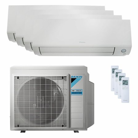 Condizionatore Daikin Perfera All Seasons quadri split 5000+5000+5000+5000 BTU inverter A+++ wifi unità esterna 6.8 kW